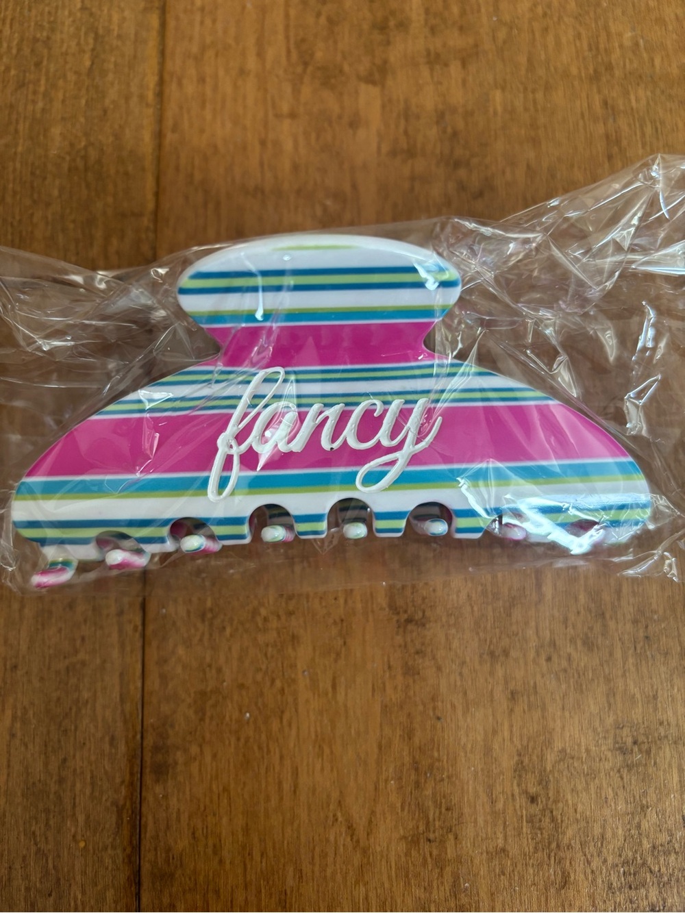LoveShackFancy Striped Hair Claw Clip—Multicolor NEW